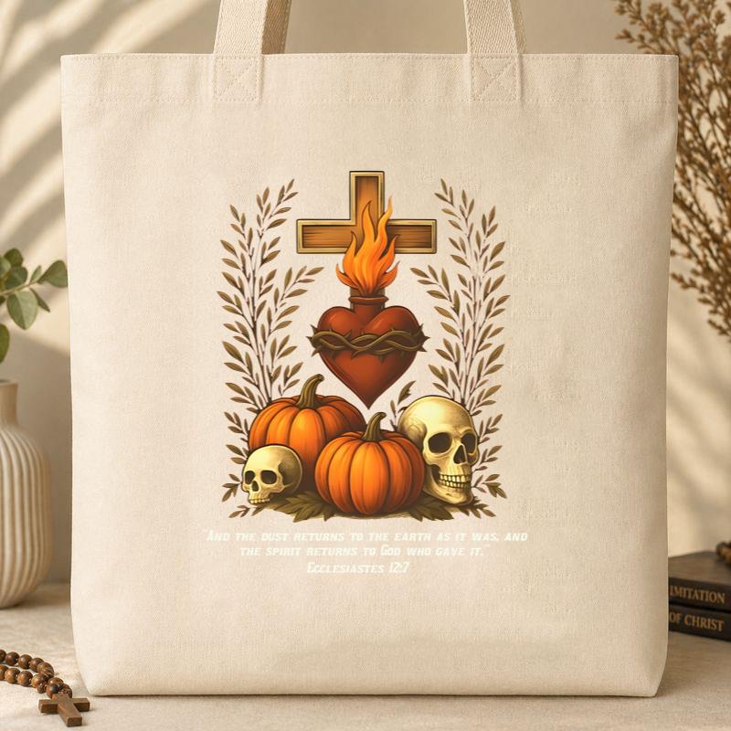 Sacred Heart Halloween Tote Bag
