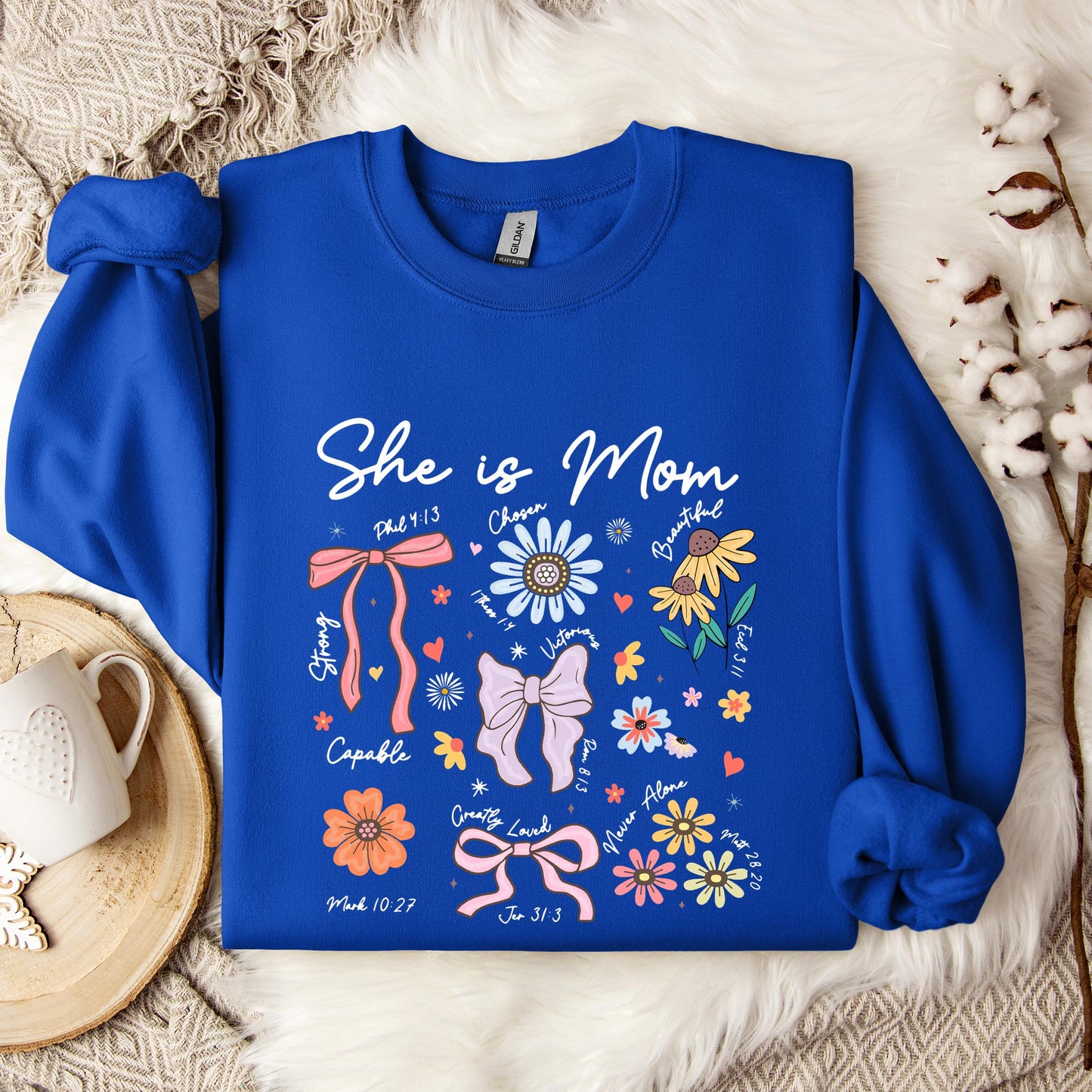 She Is Mom Sweatshirt