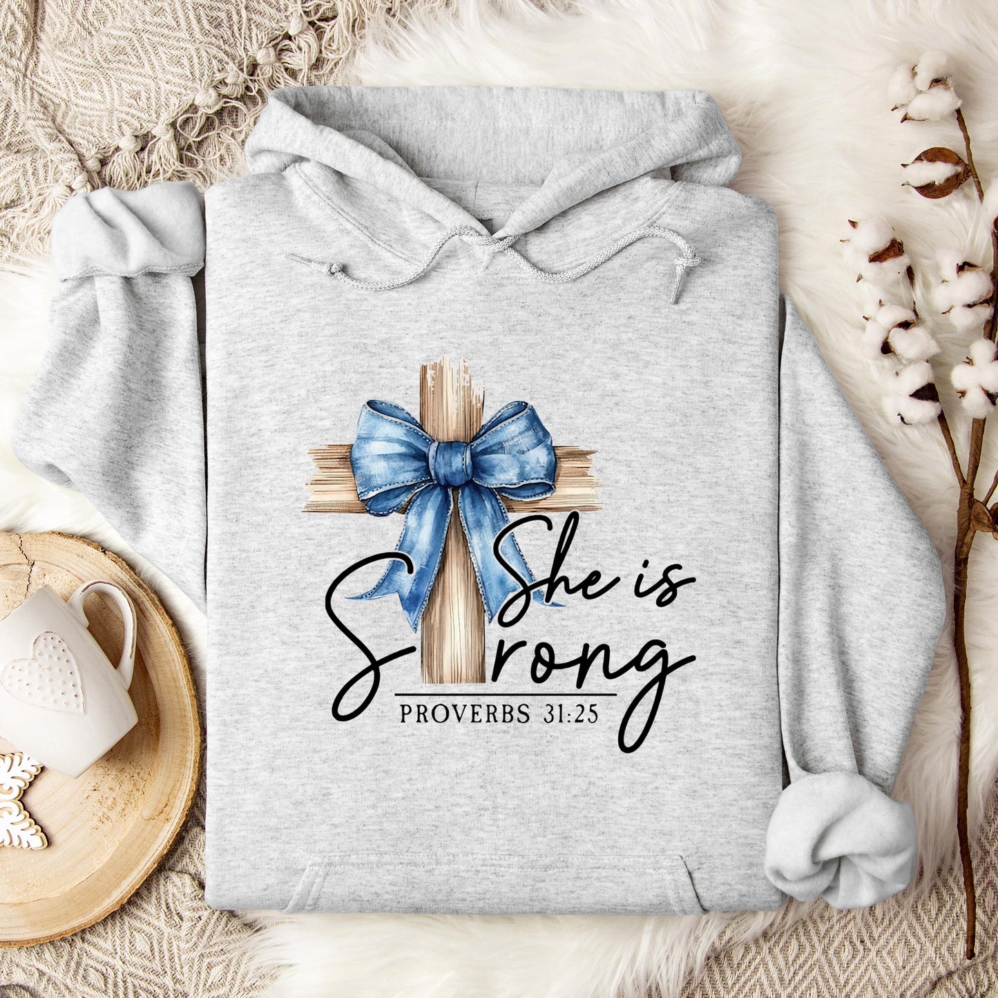 She Is Strong Proverb 31.25 Hoodie
