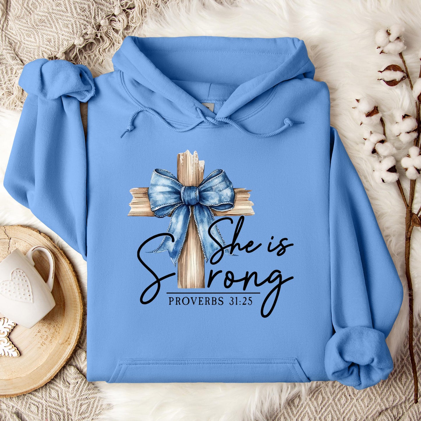 She Is Strong Proverb 31.25 Hoodie
