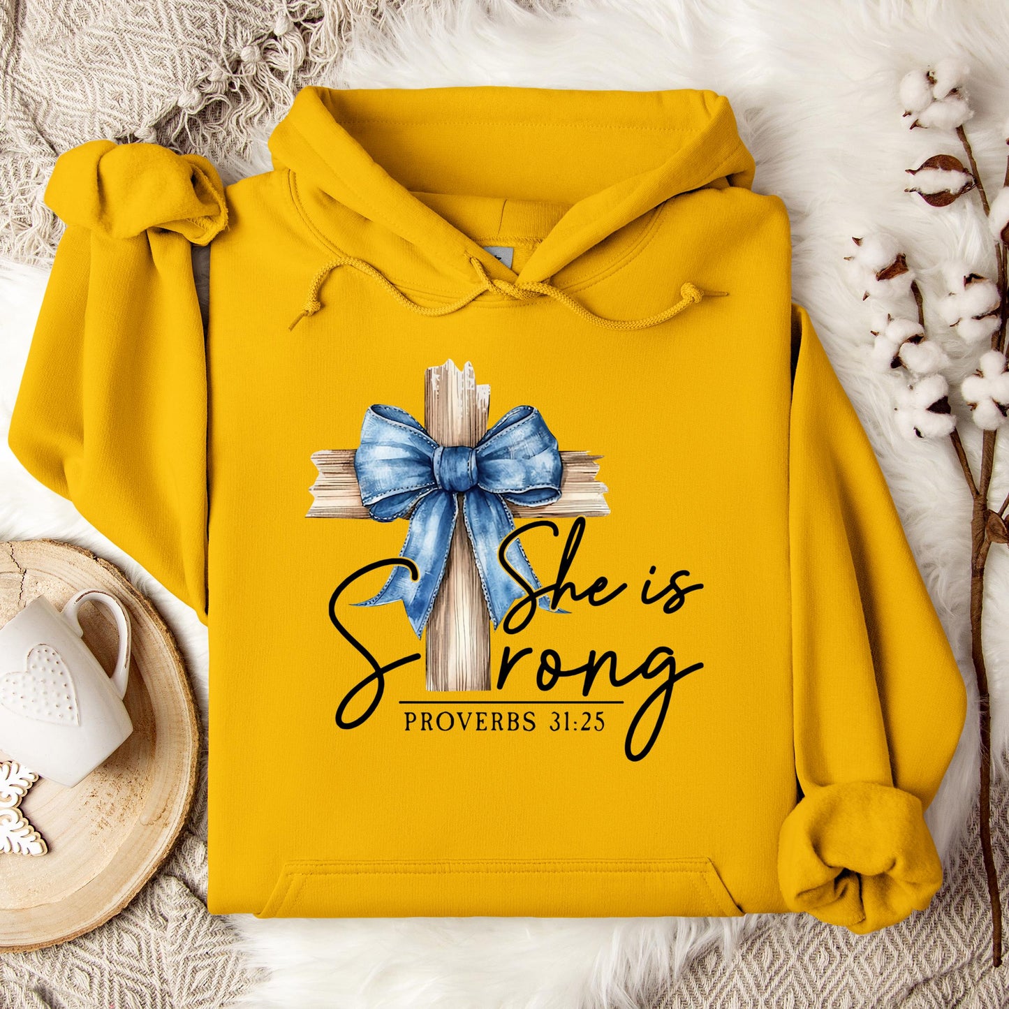 She Is Strong Proverb 31.25 Hoodie