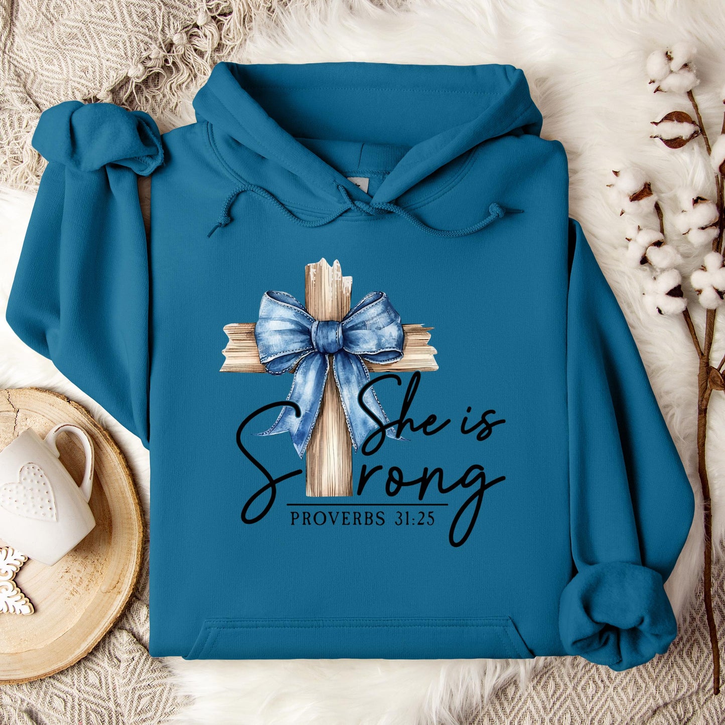 She Is Strong Proverb 31.25 Hoodie