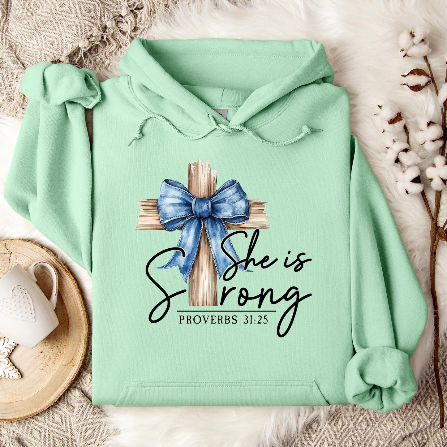 She Is Strong Proverb 31.25 Hoodie
