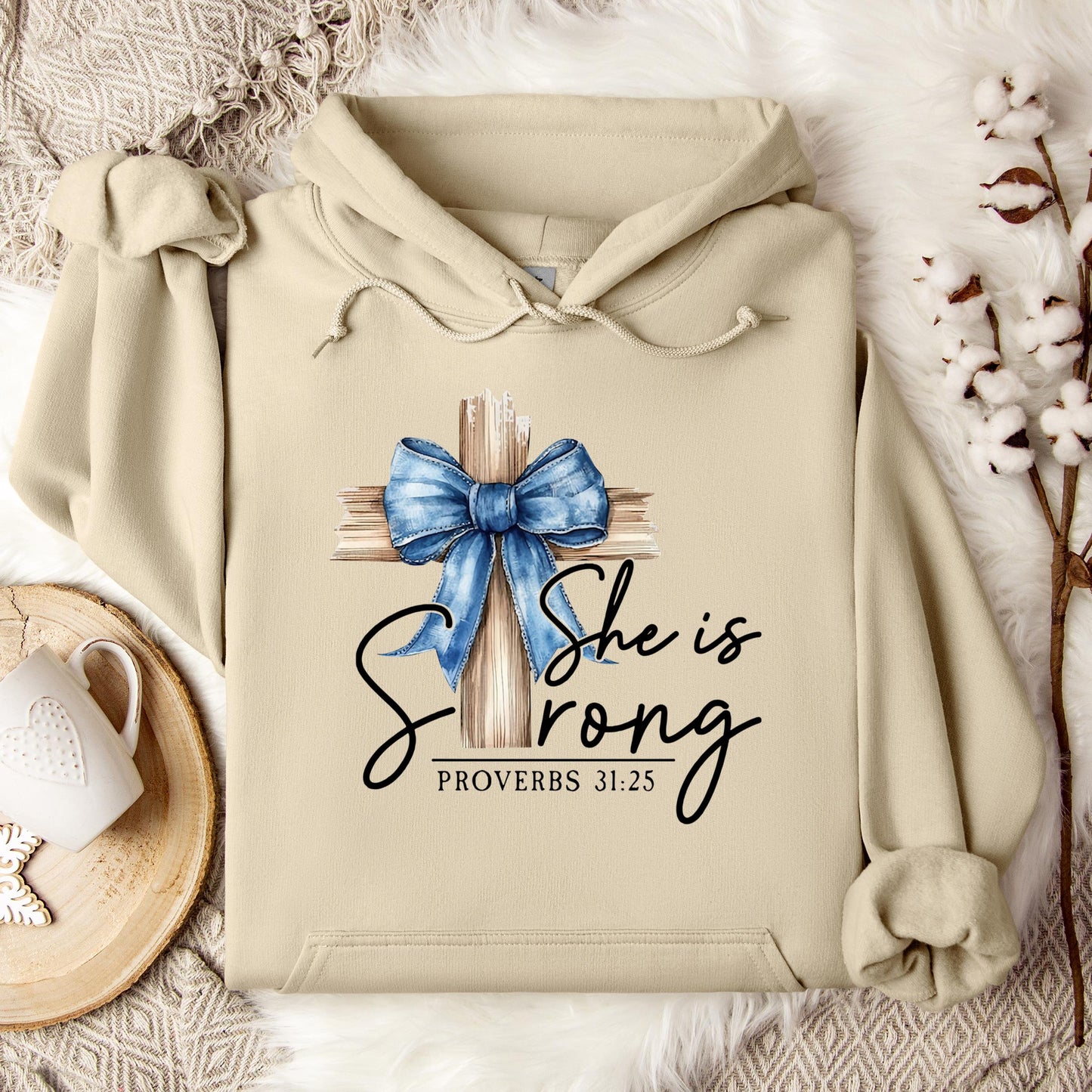 She Is Strong Proverb 31.25 Hoodie