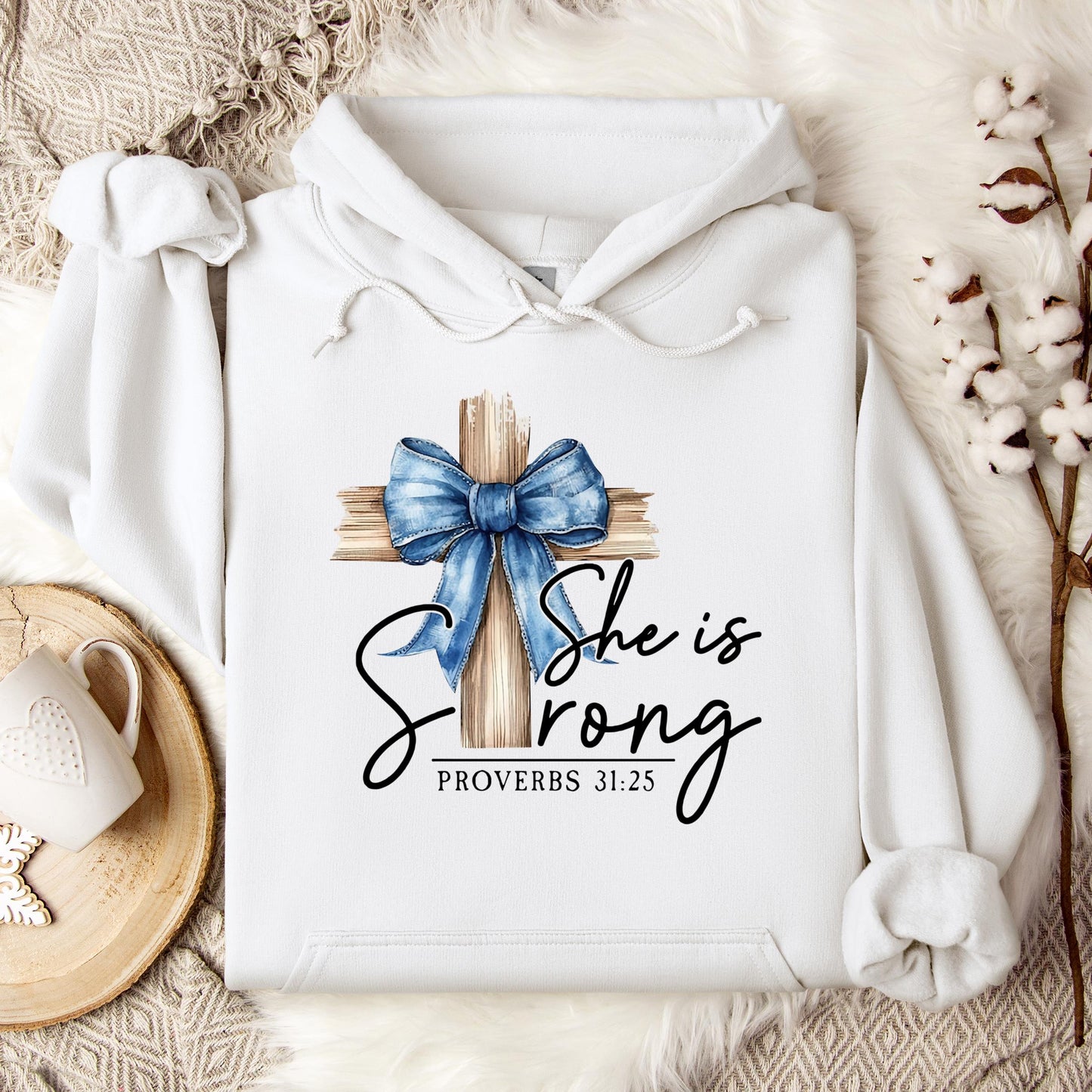 She Is Strong Proverb 31.25 Hoodie