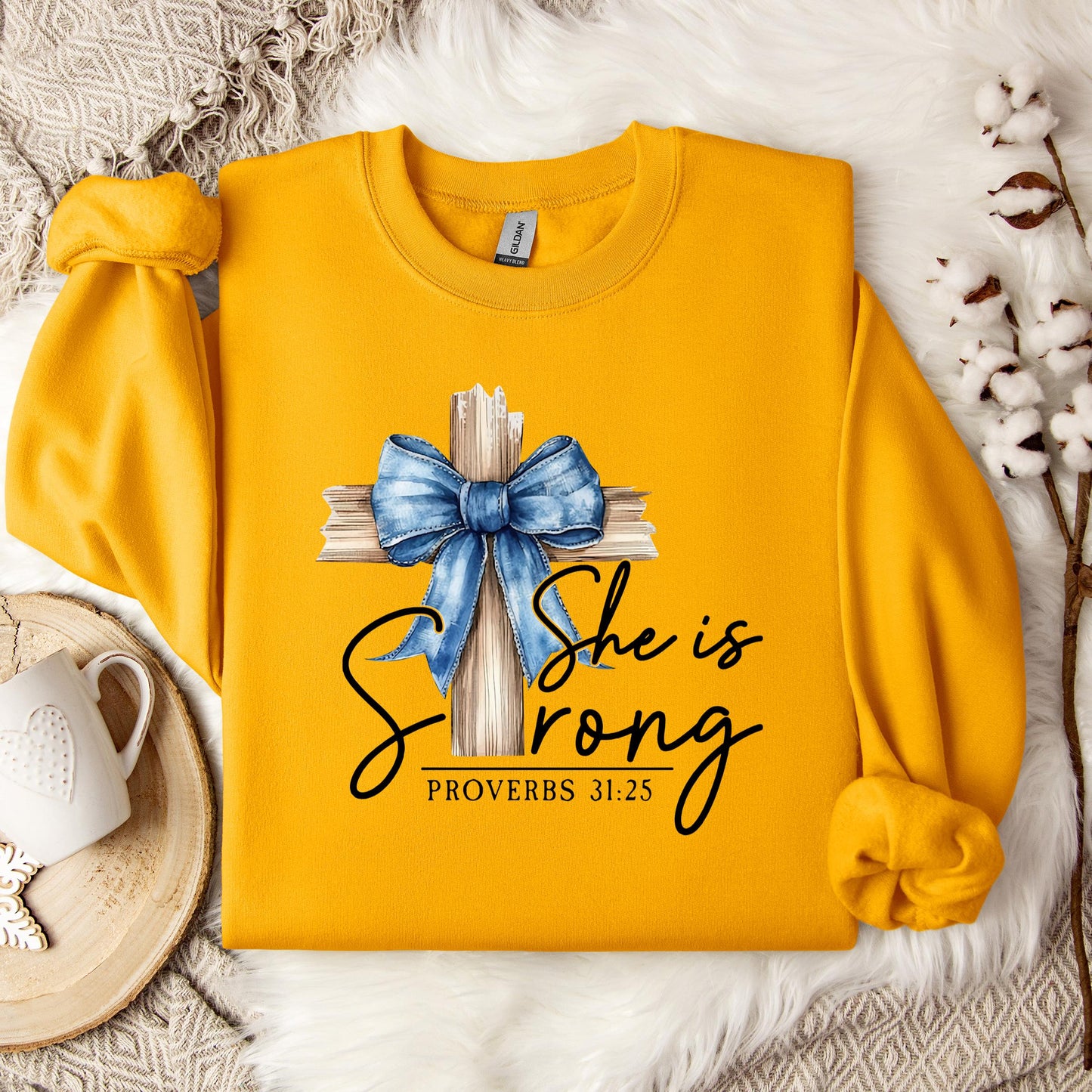 She Is Strong Proverb 31.25 Sweatshirt
