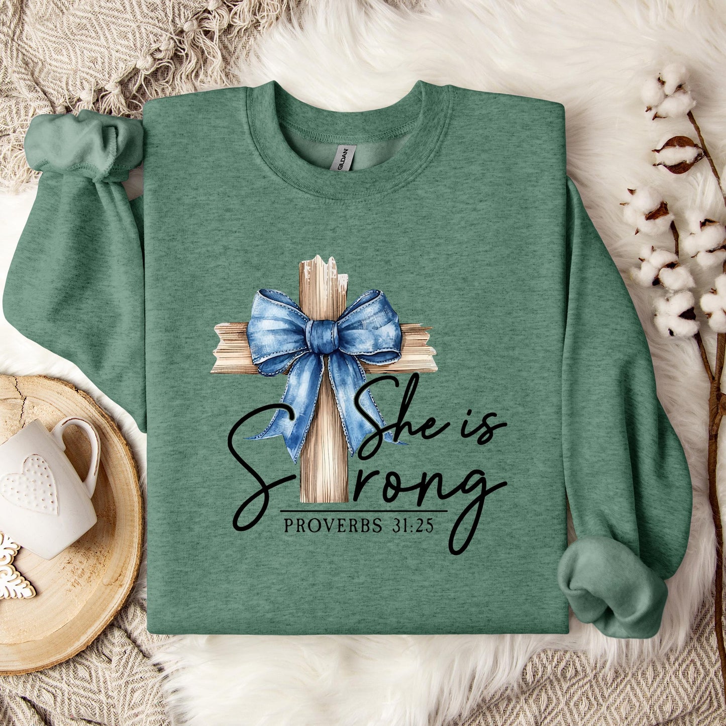 She Is Strong Proverb 31.25 Sweatshirt