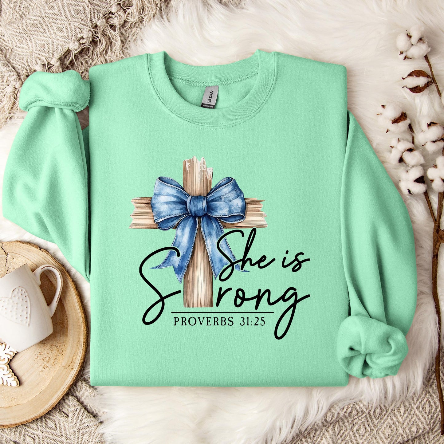She Is Strong Proverb 31.25 Sweatshirt