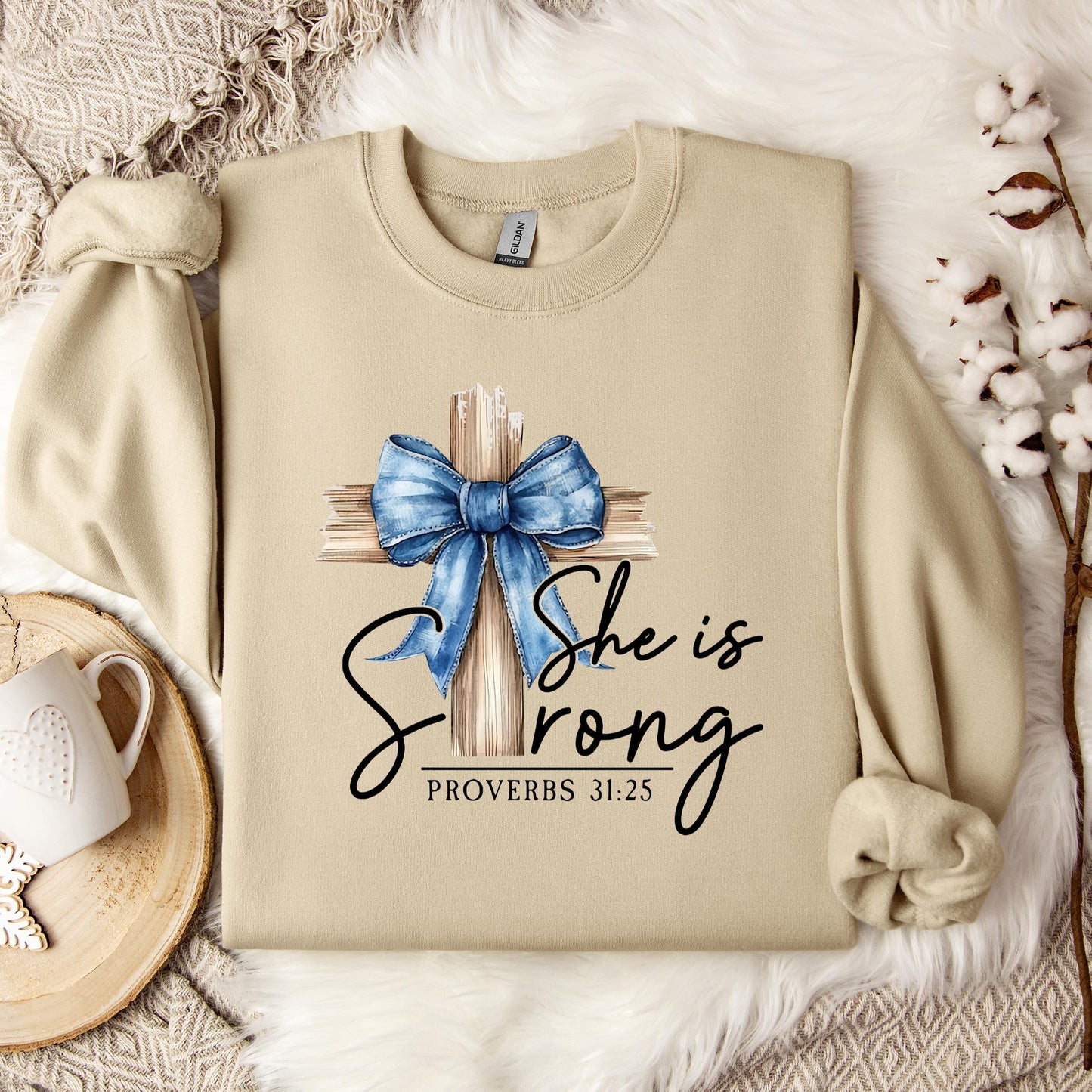 She Is Strong Proverb 31.25 Sweatshirt