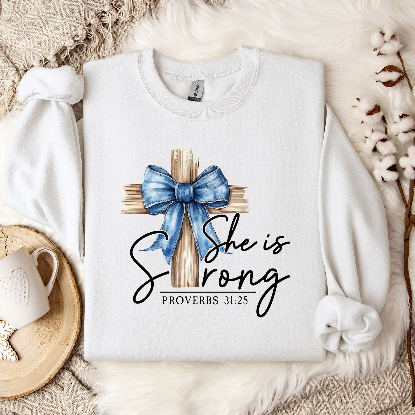 She Is Strong Proverb 31.25 Sweatshirt