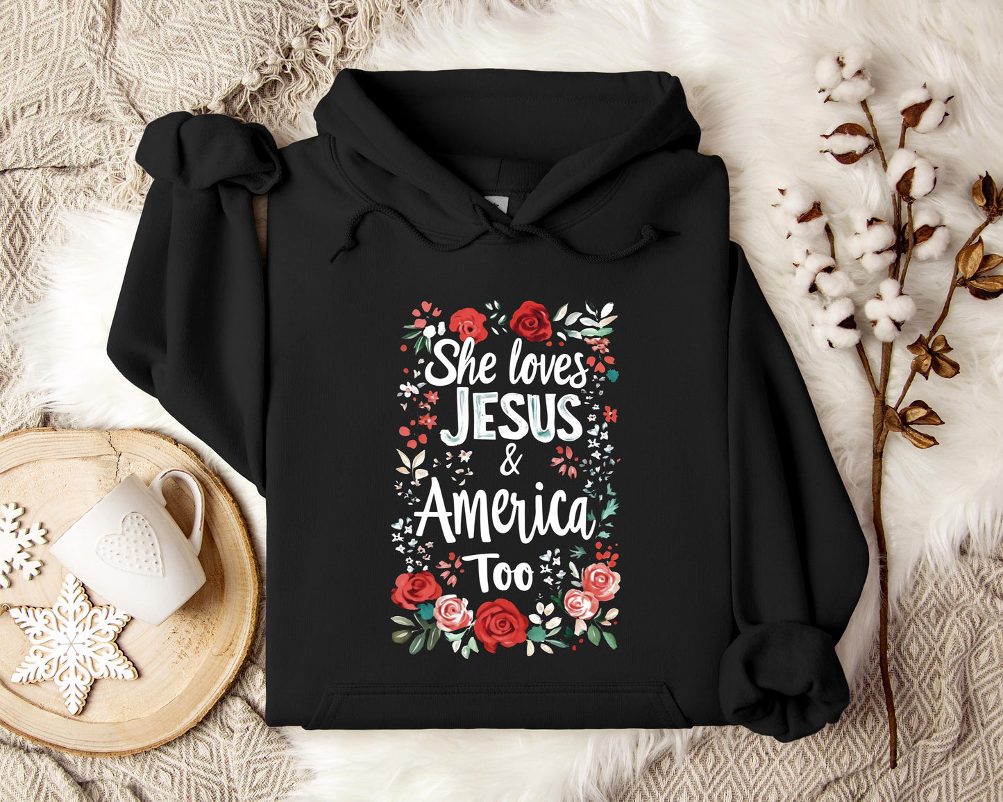 She Loves Jesus And America Too 01 Hoodie