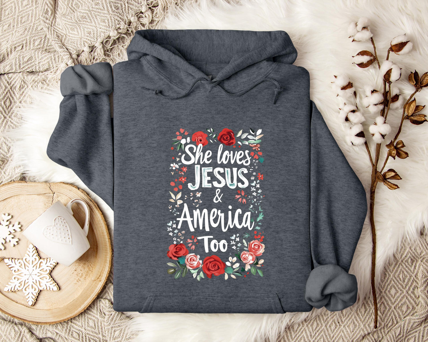 She Loves Jesus And America Too 01 Hoodie