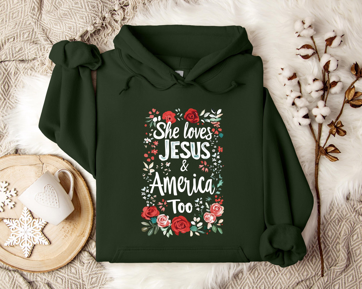 She Loves Jesus And America Too 01 Hoodie