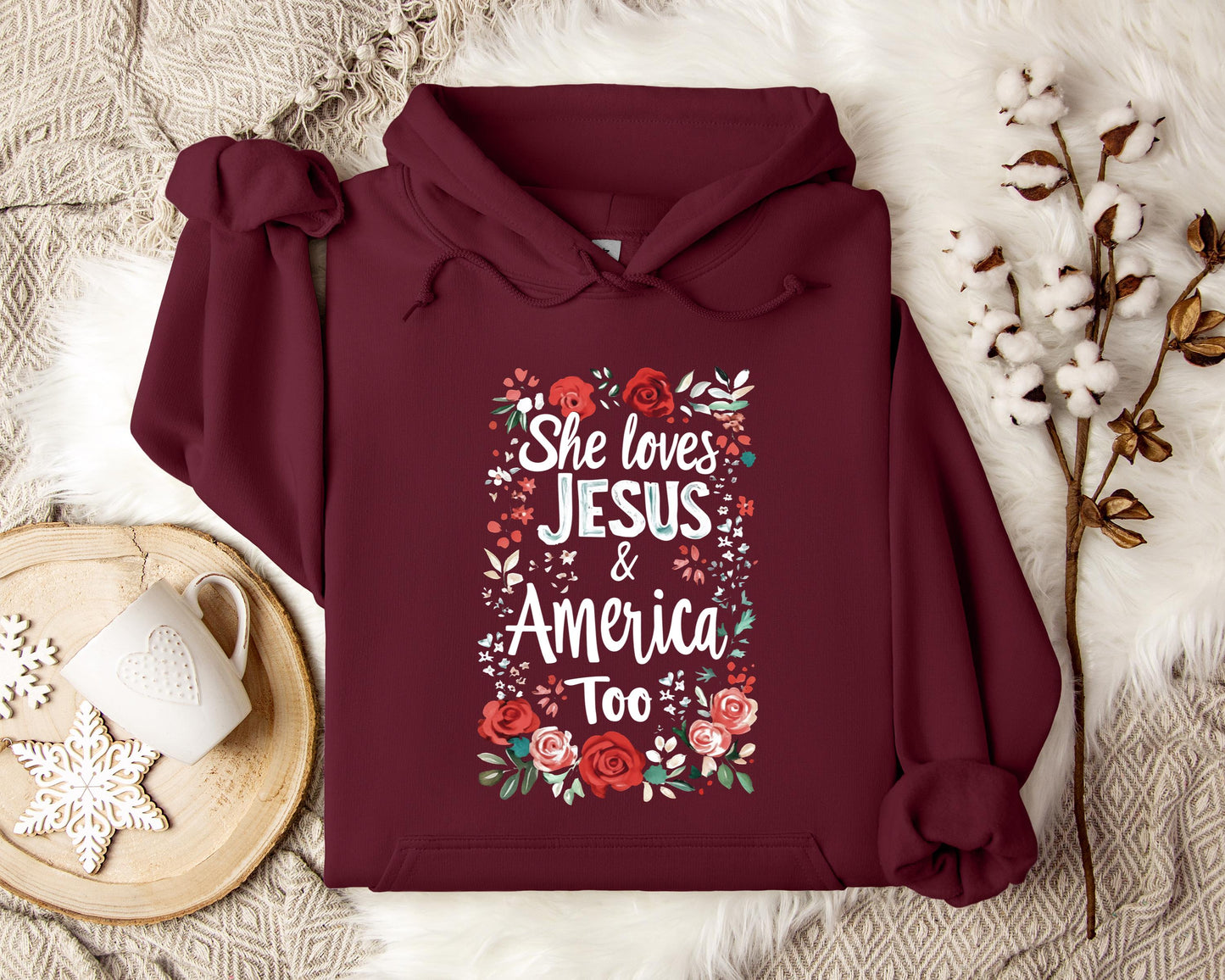 She Loves Jesus And America Too 01 Hoodie