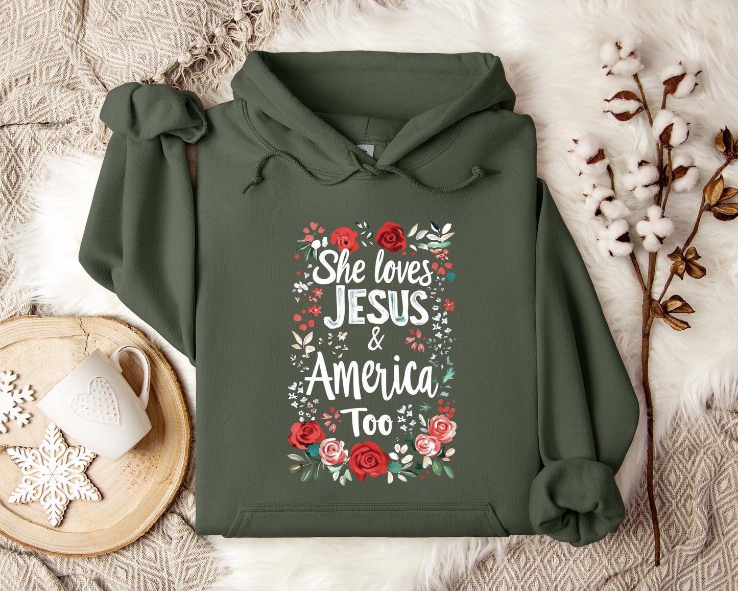 She Loves Jesus And America Too 01 Hoodie
