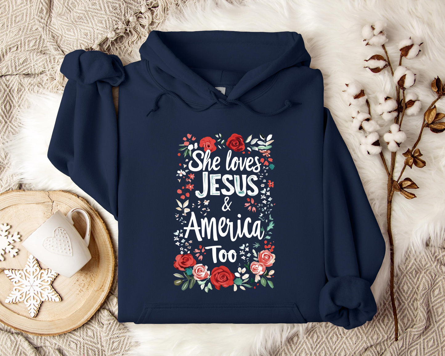 She Loves Jesus And America Too 01 Hoodie