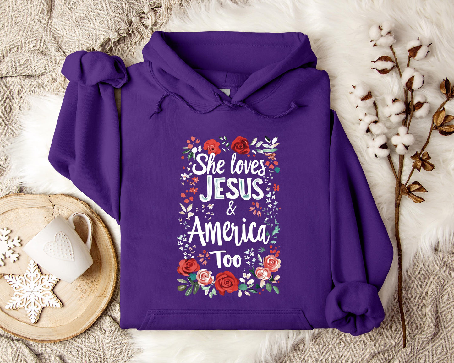 She Loves Jesus And America Too 01 Hoodie