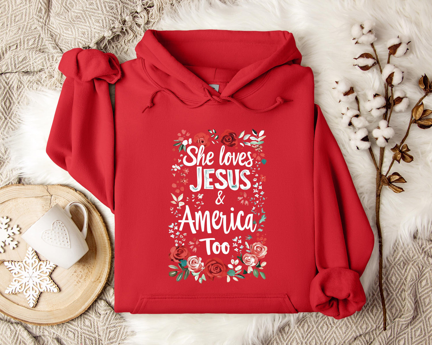 She Loves Jesus And America Too 01 Hoodie