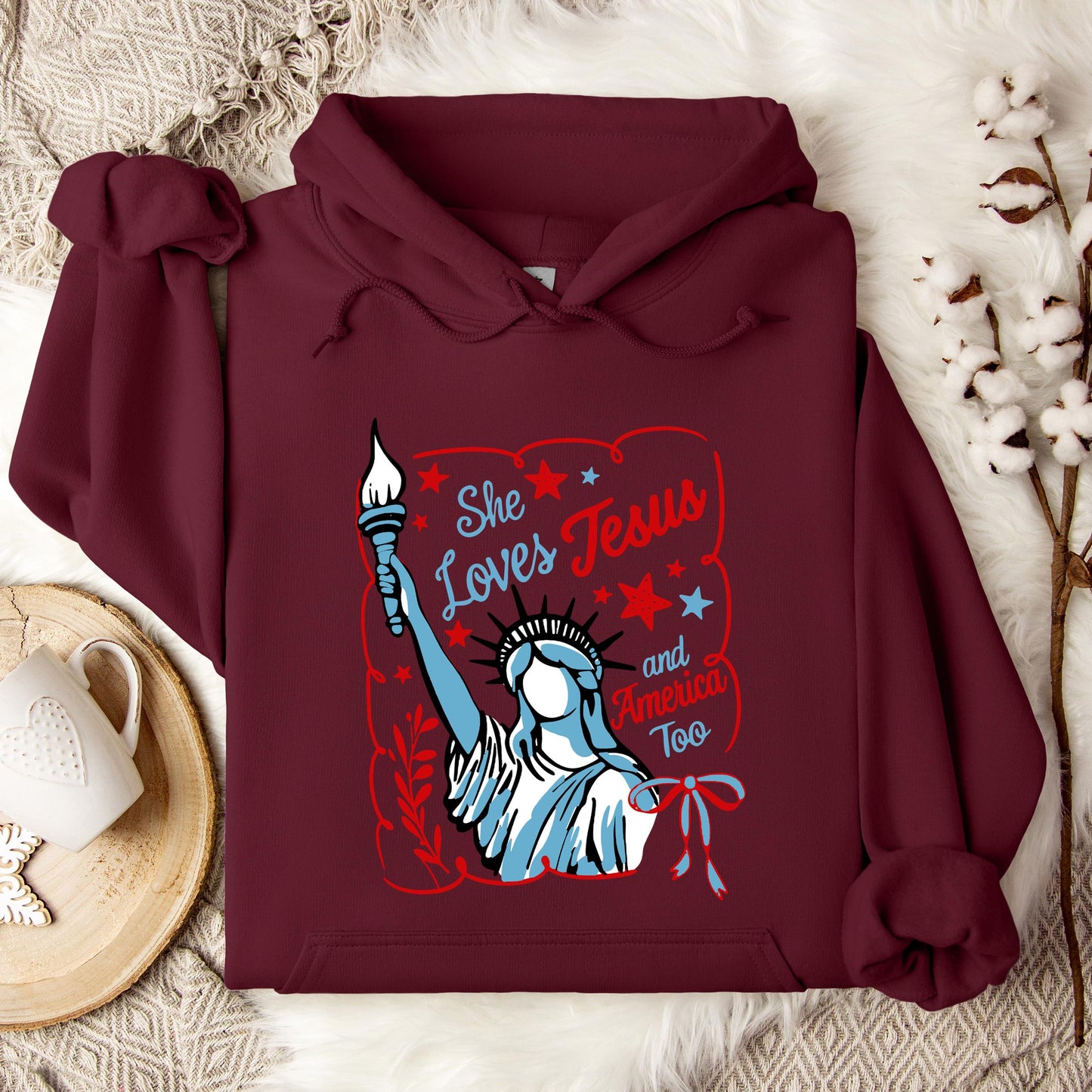 She Loves Jesus And America Too 05 Hoodie