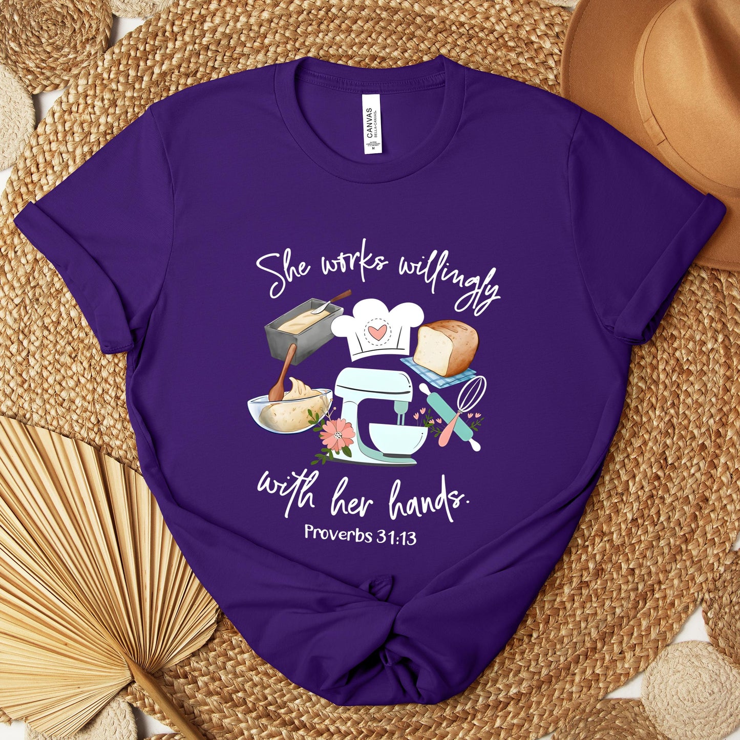 She Works Willingly With Her Hands Proverbs 31.13 Premium T-shirt