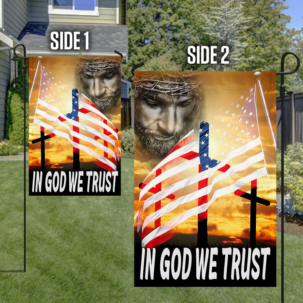 Jesus Flag In God We Trust