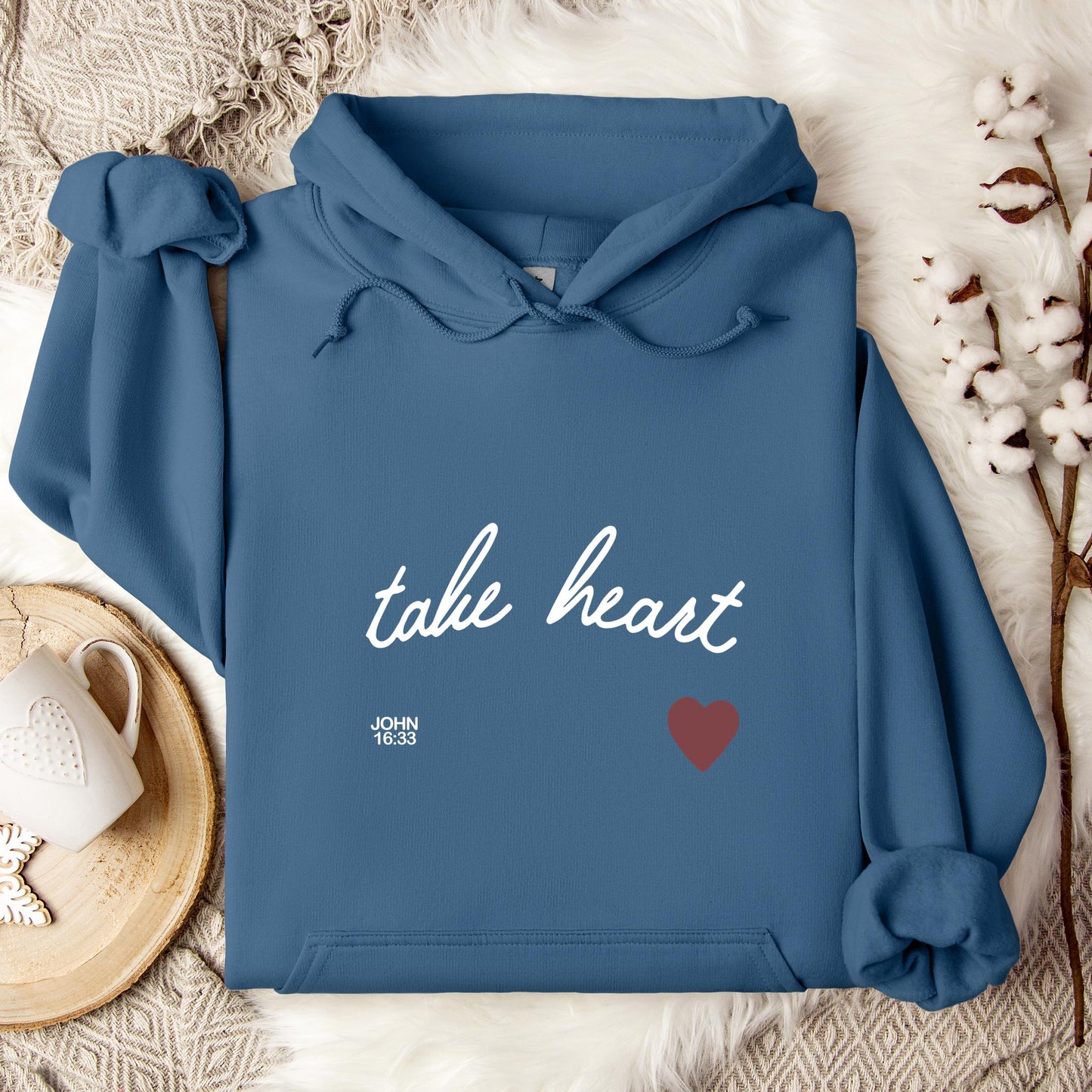 Take Heart John 16.33 Hoodie