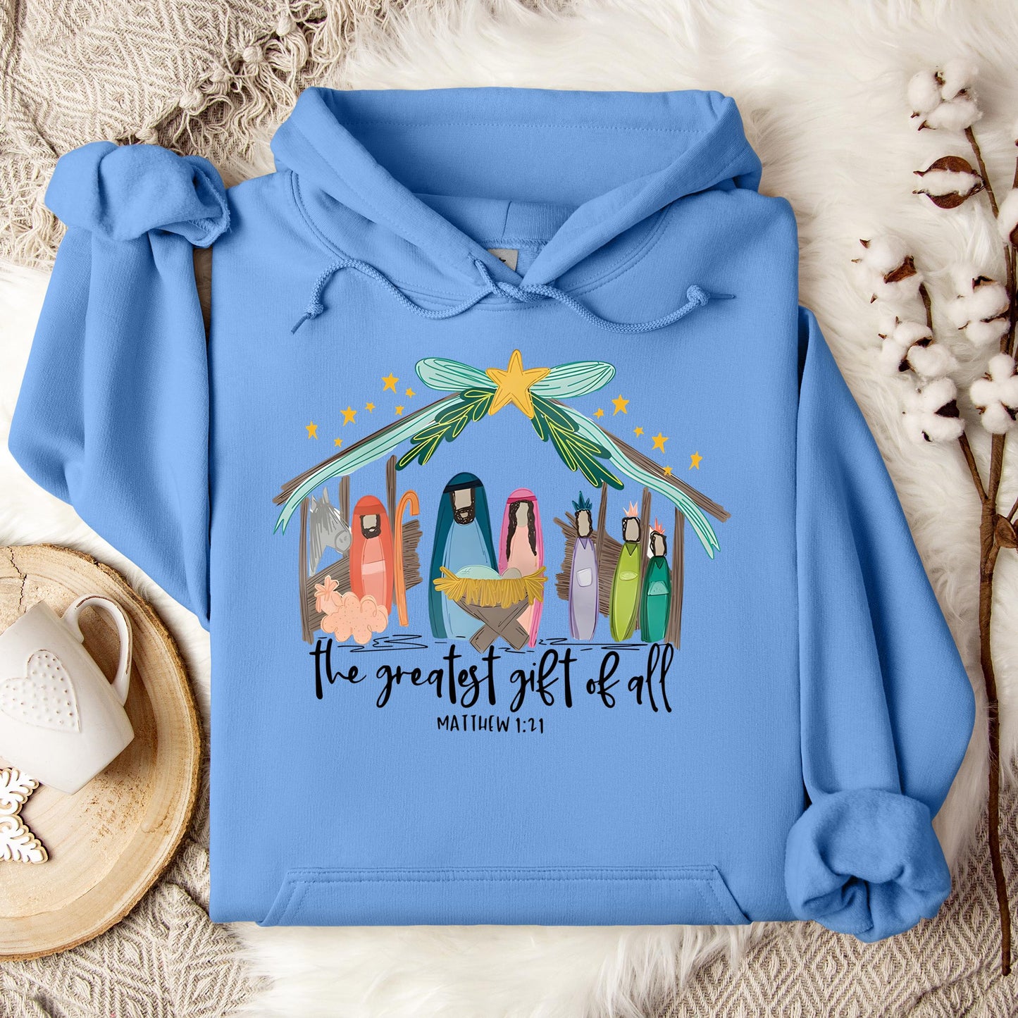 The Greatest Gift Of All Matthew 1.21 01 Hoodie