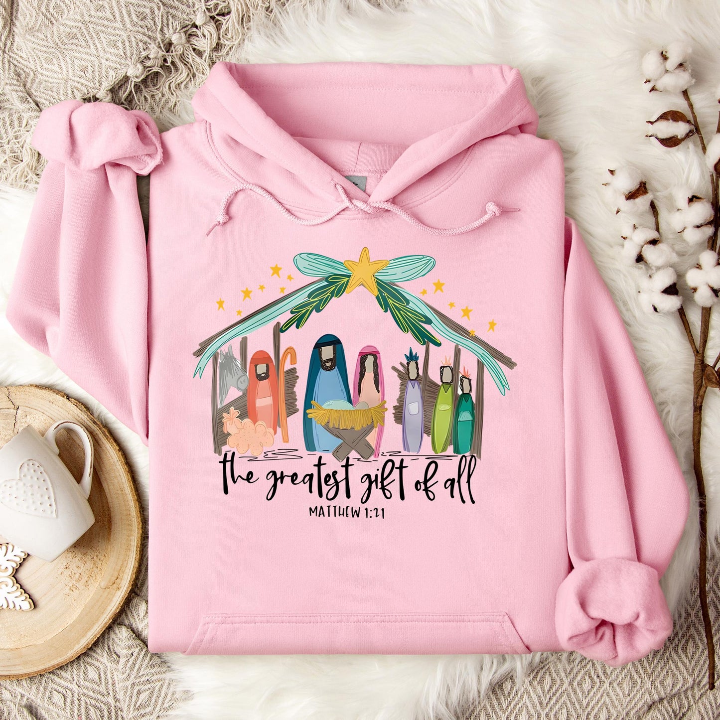 The Greatest Gift Of All Matthew 1.21 01 Hoodie