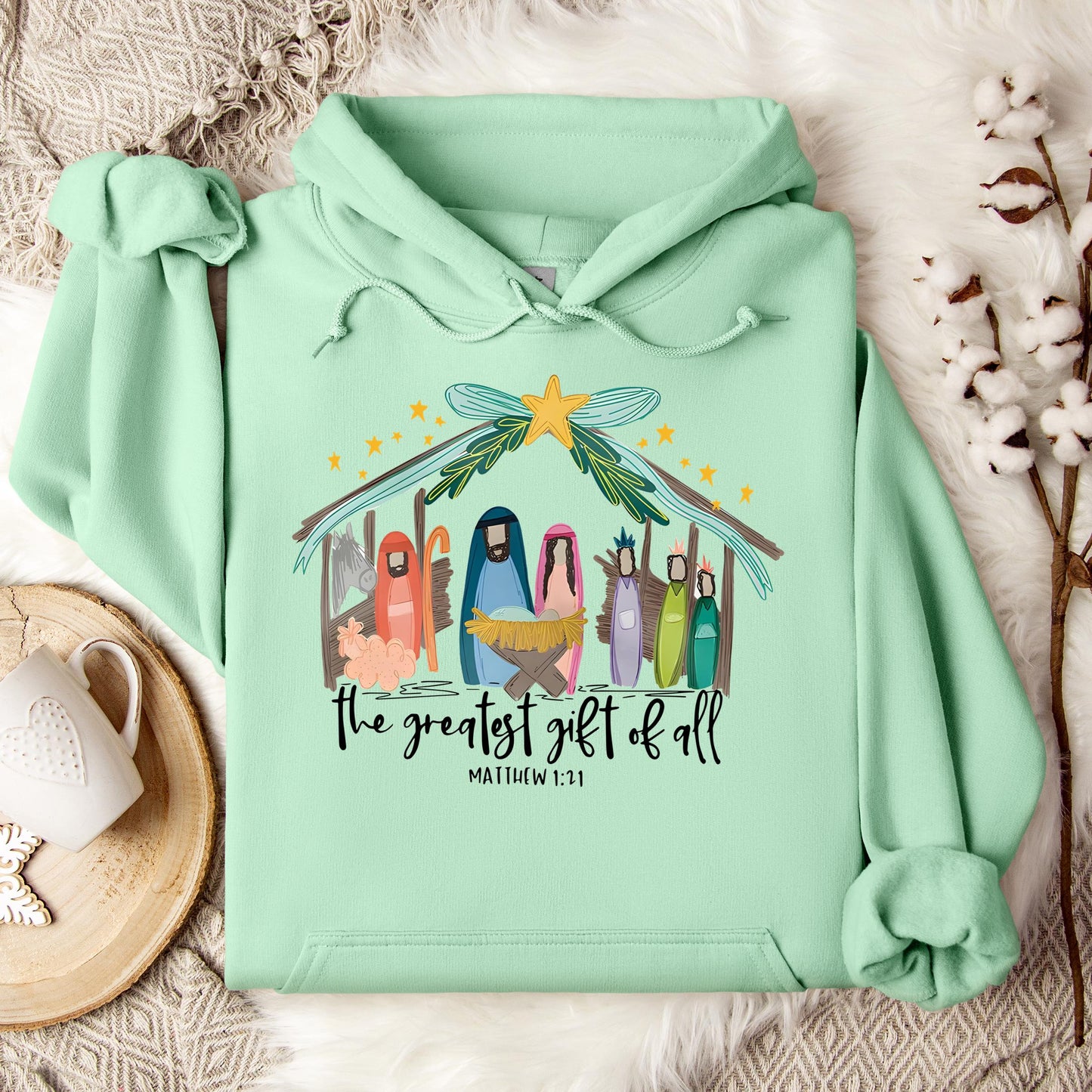 The Greatest Gift Of All Matthew 1.21 01 Hoodie
