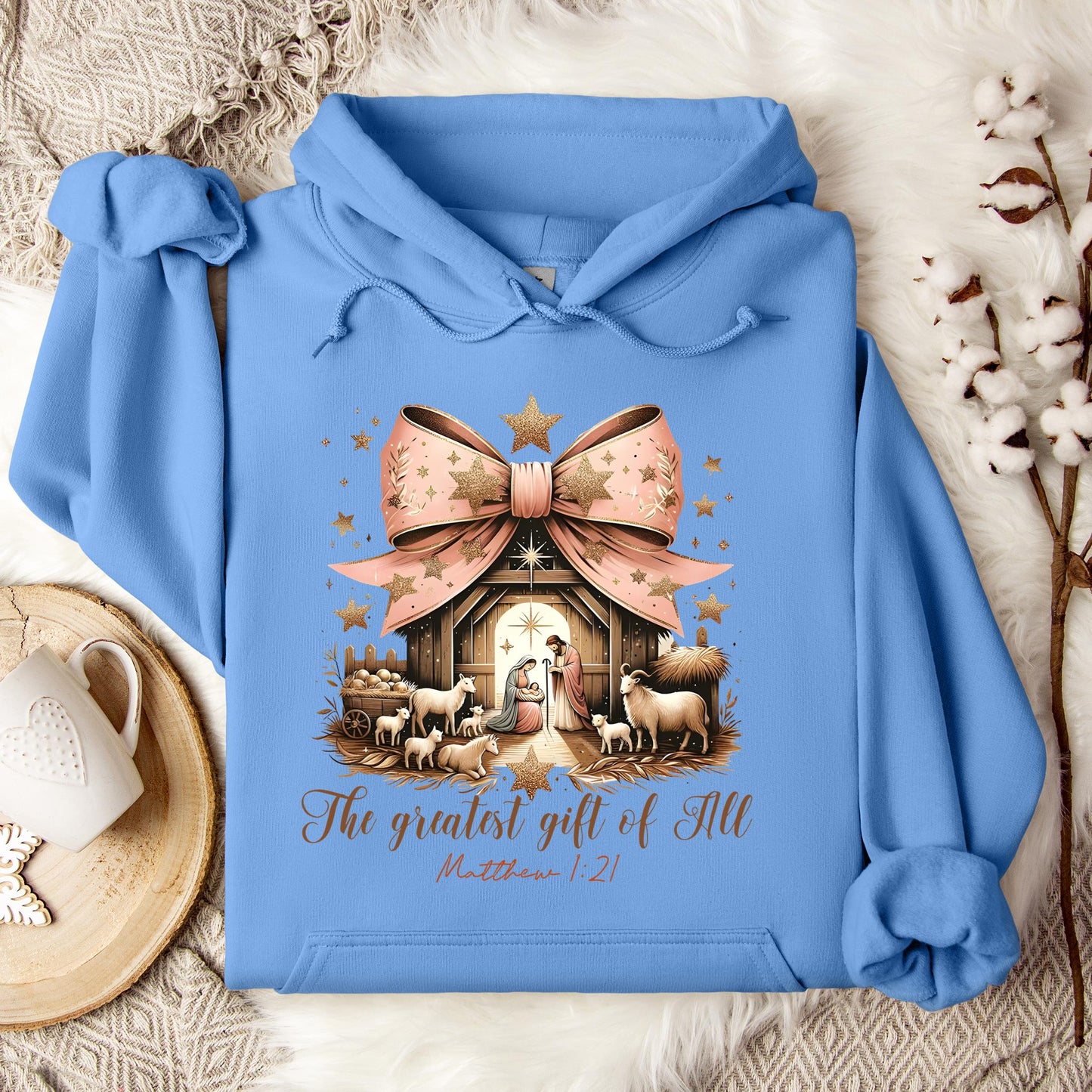 The Greatest Gift Of All Matthew 1.21 03 Hoodie