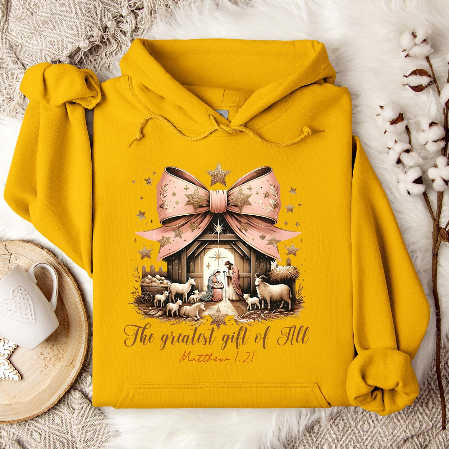 The Greatest Gift Of All Matthew 1.21 03 Hoodie