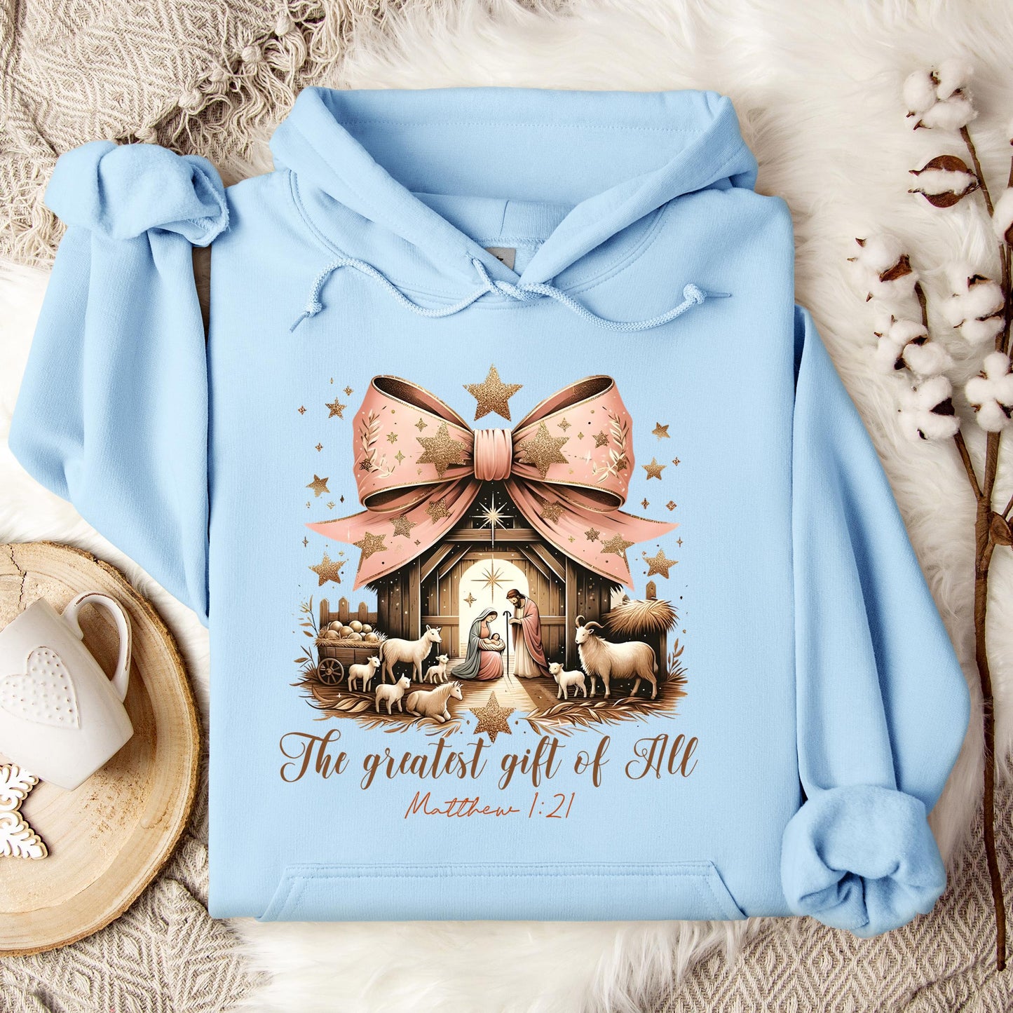 The Greatest Gift Of All Matthew 1.21 03 Hoodie