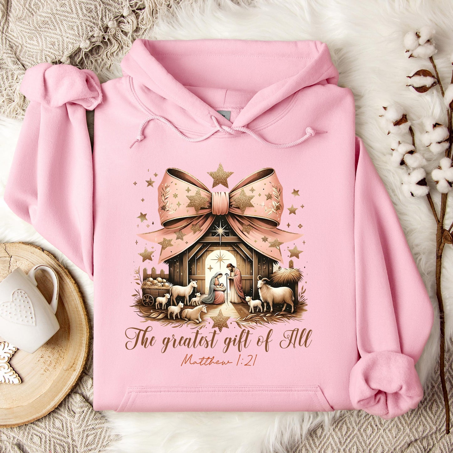 The Greatest Gift Of All Matthew 1.21 03 Hoodie