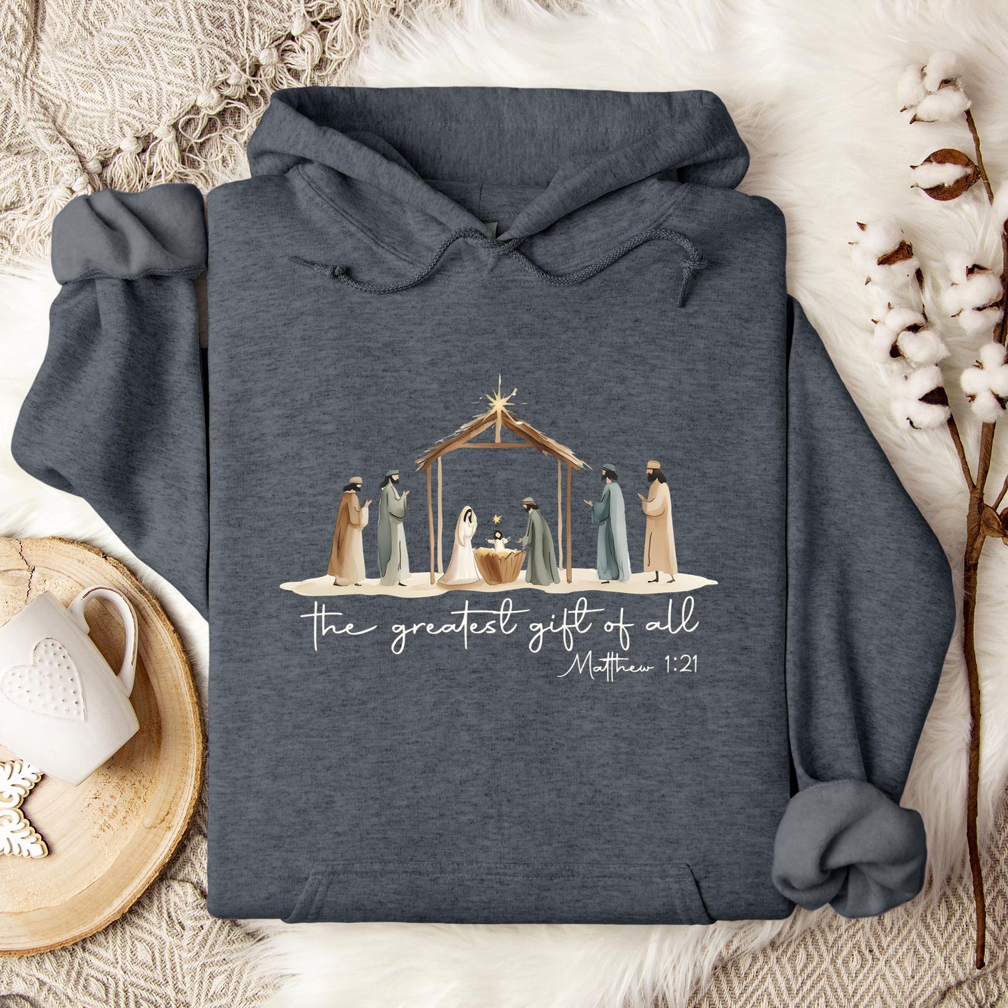 The Greatest Gift Of All Matthew 1.21 04 Hoodie