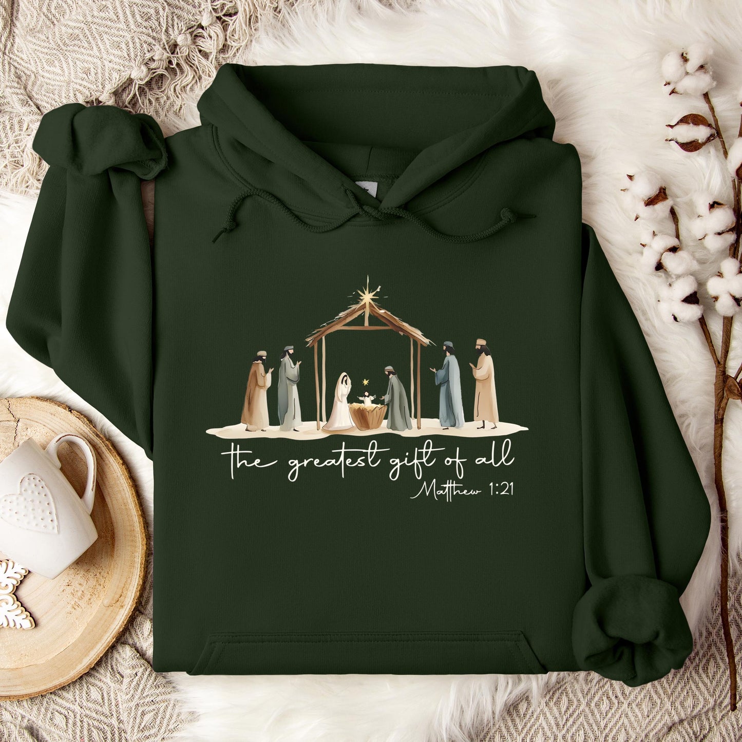 The Greatest Gift Of All Matthew 1.21 04 Hoodie