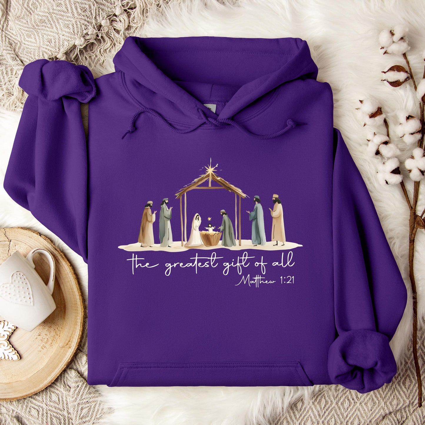 The Greatest Gift Of All Matthew 1.21 04 Hoodie