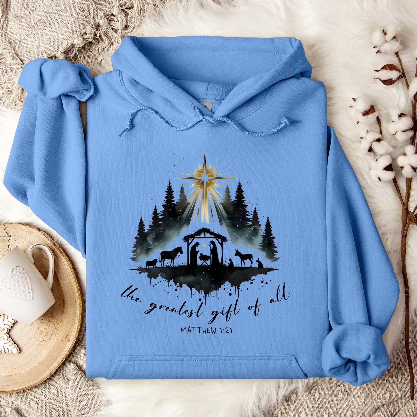 The Greatest Gift Of All Matthew 1.21 05 Hoodie