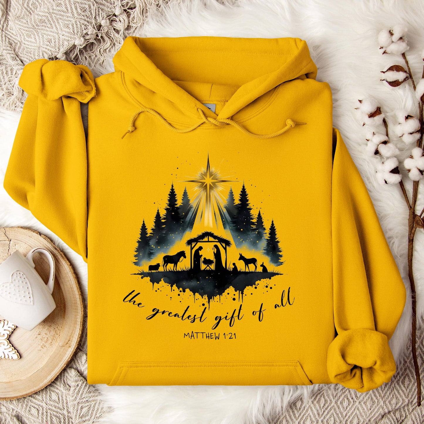 The Greatest Gift Of All Matthew 1.21 05 Hoodie