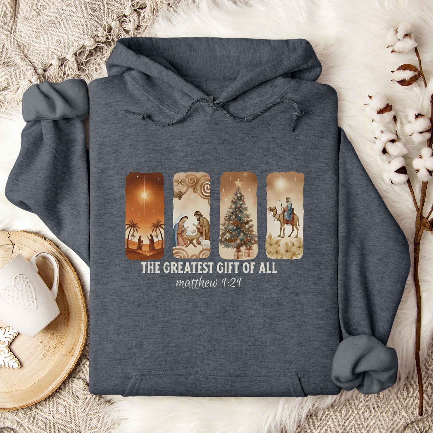 The Greatest Gift Of All Matthew 1.21 06 Hoodie