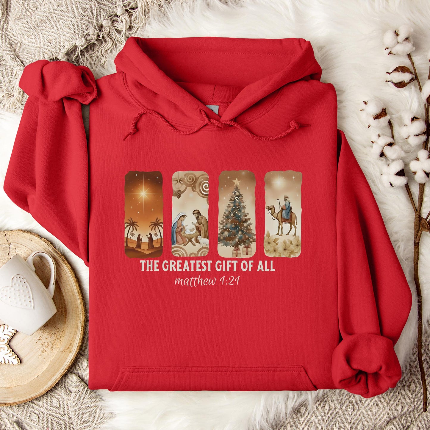 The Greatest Gift Of All Matthew 1.21 06 Hoodie