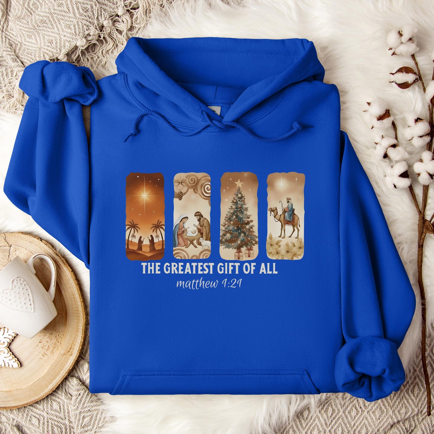 The Greatest Gift Of All Matthew 1.21 06 Hoodie