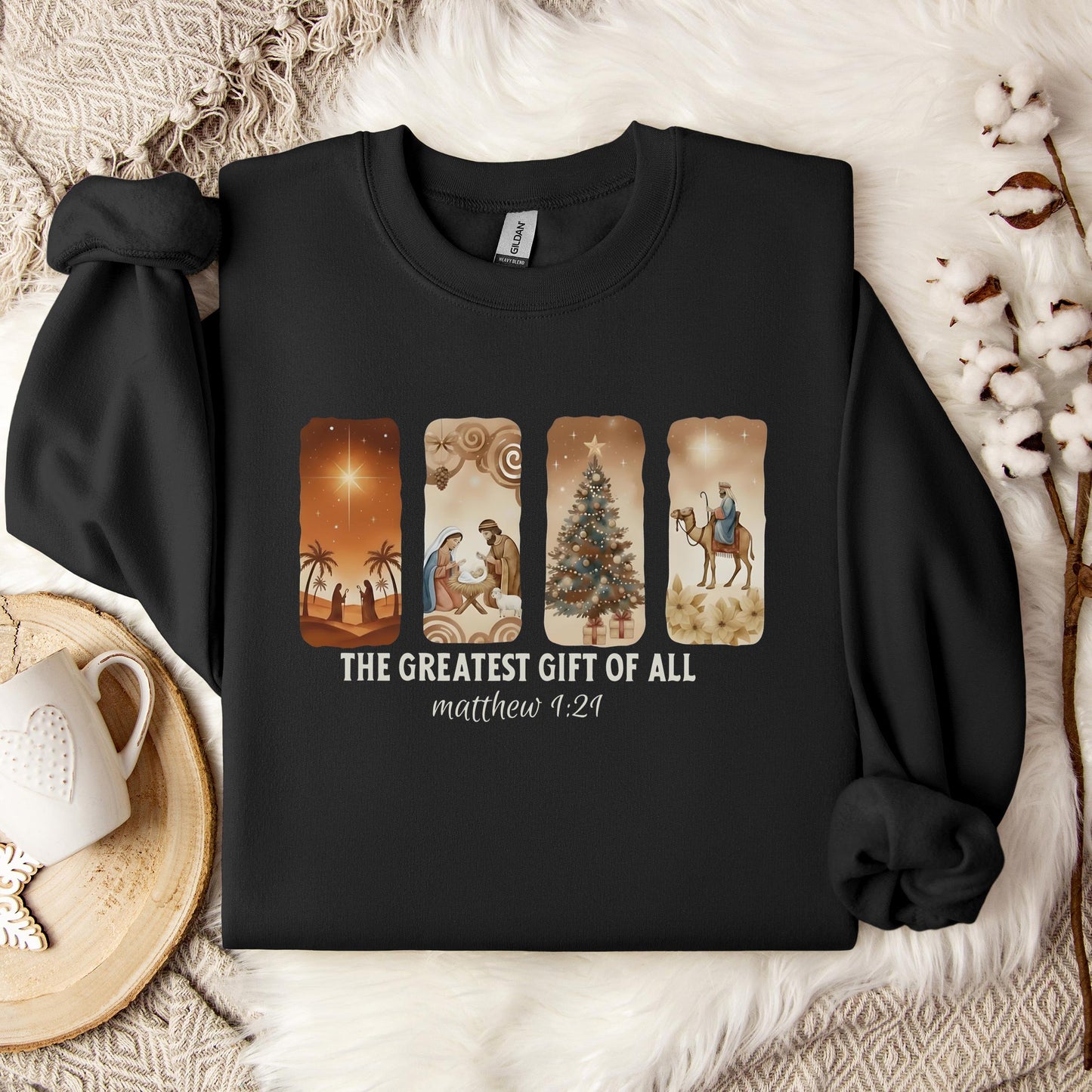 The Greatest Gift Of All Matthew 1.21 06 Sweatshirt