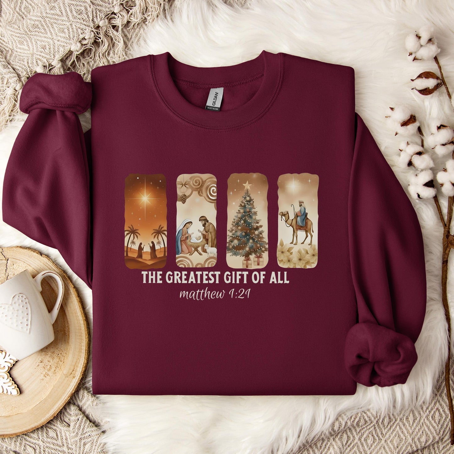 The Greatest Gift Of All Matthew 1.21 06 Sweatshirt