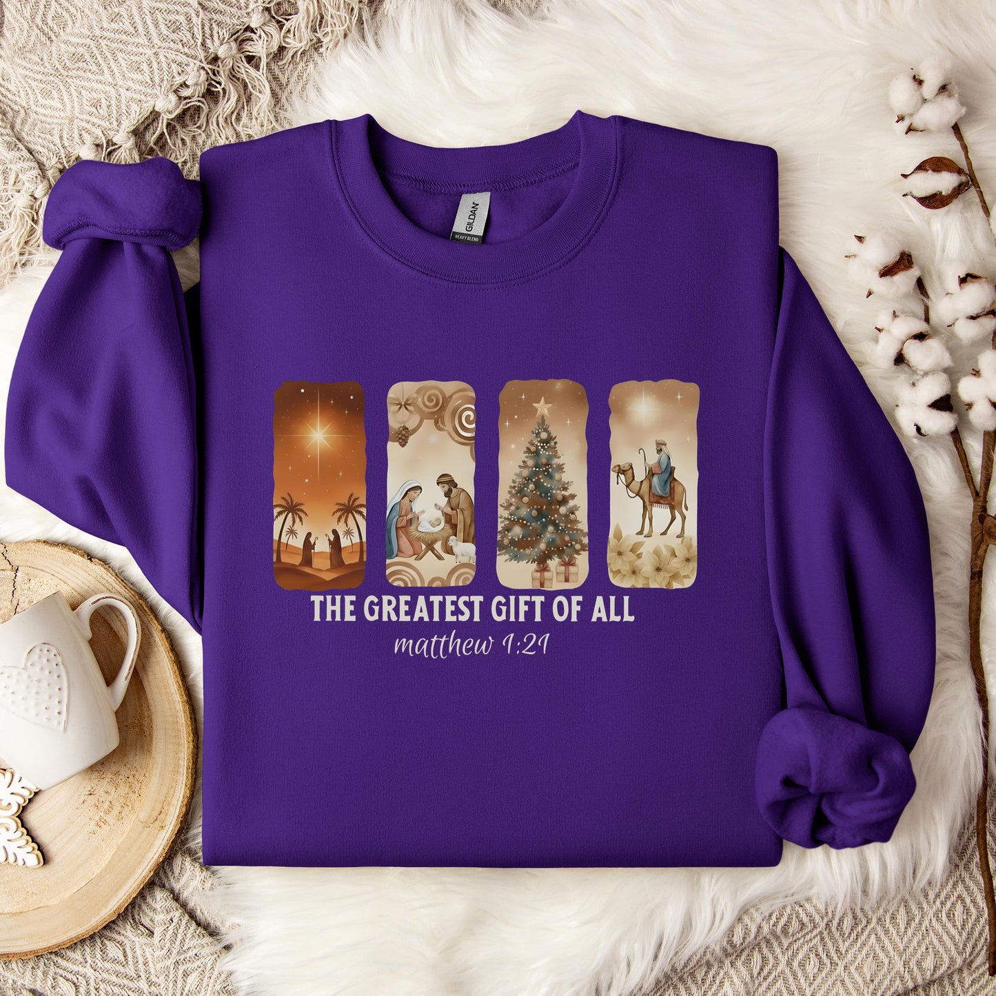 The Greatest Gift Of All Matthew 1.21 06 Sweatshirt