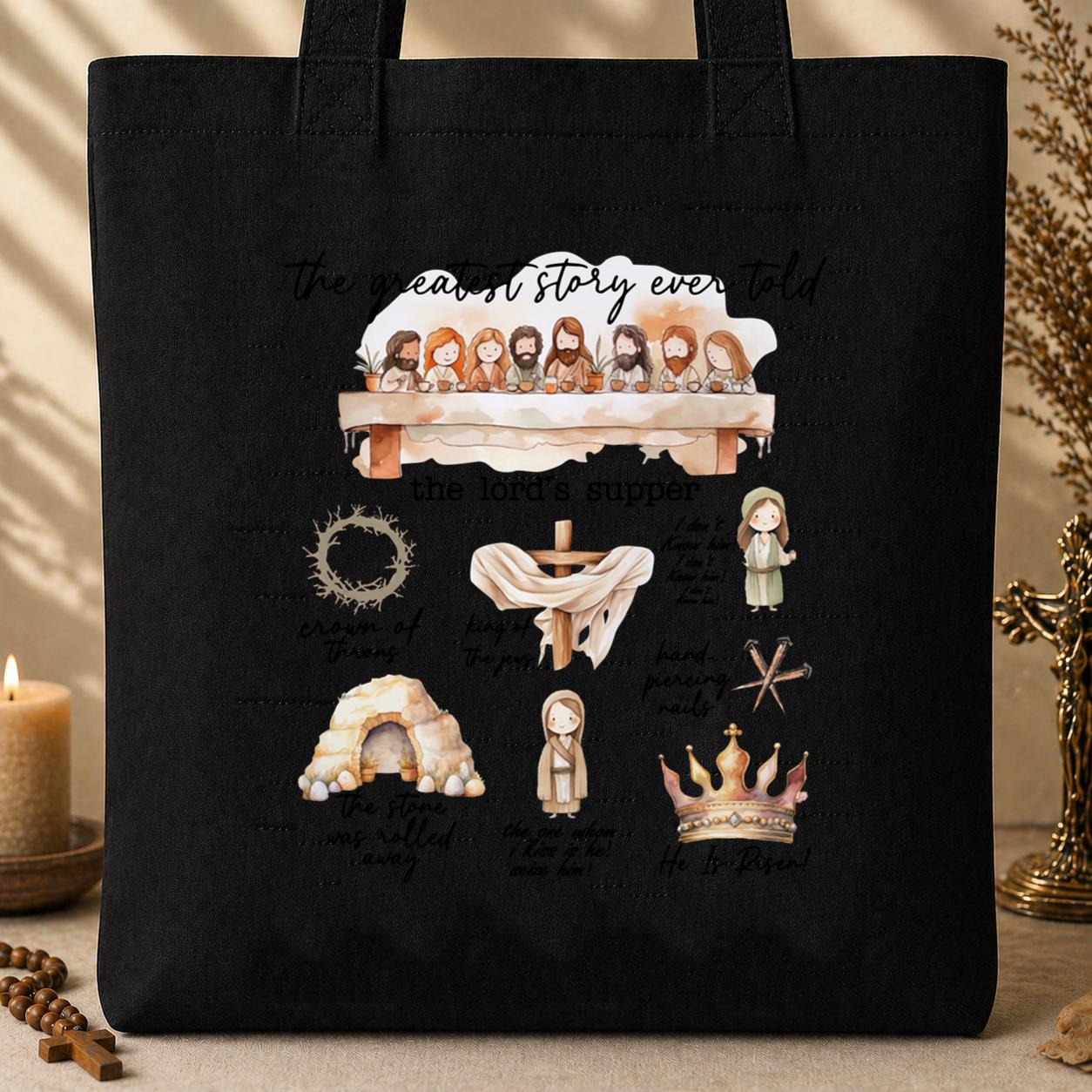 The Greatest Story Ever Told Tote Bag