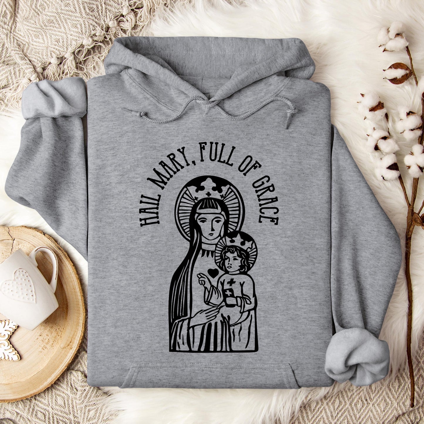 The Holy Virgin Mary 108 Hoodie
