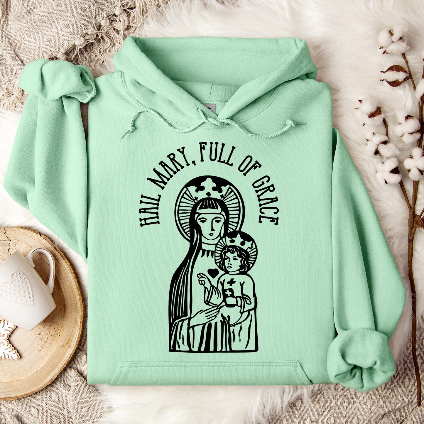 The Holy Virgin Mary 108 Hoodie