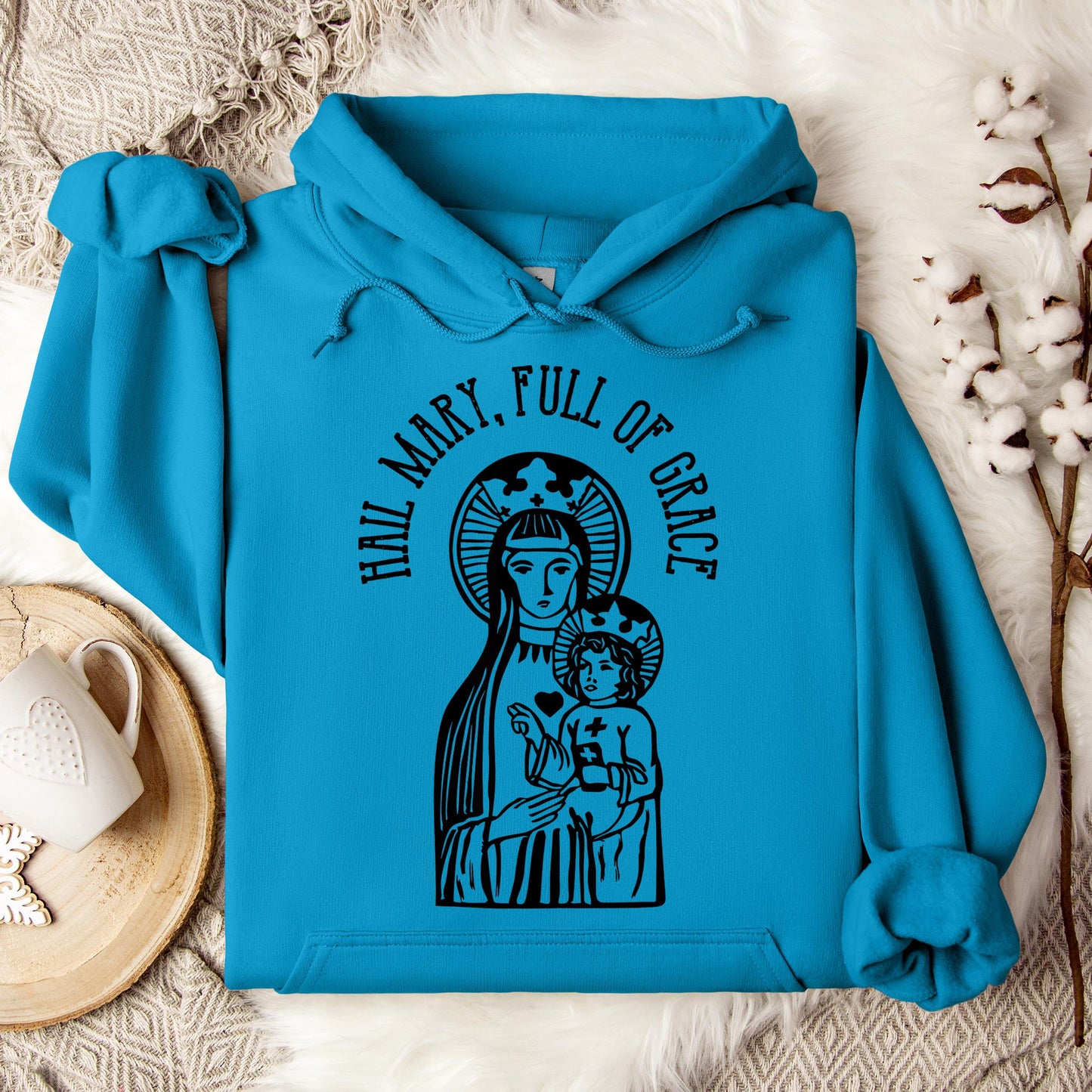 The Holy Virgin Mary 108 Hoodie