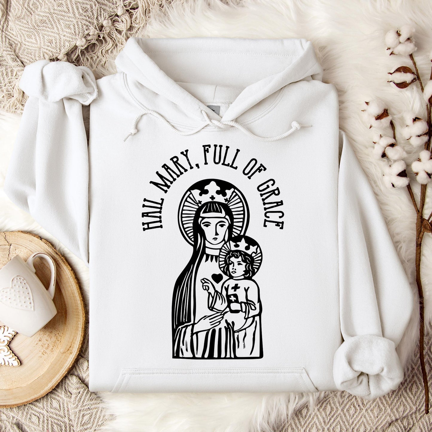 The Holy Virgin Mary 108 Hoodie