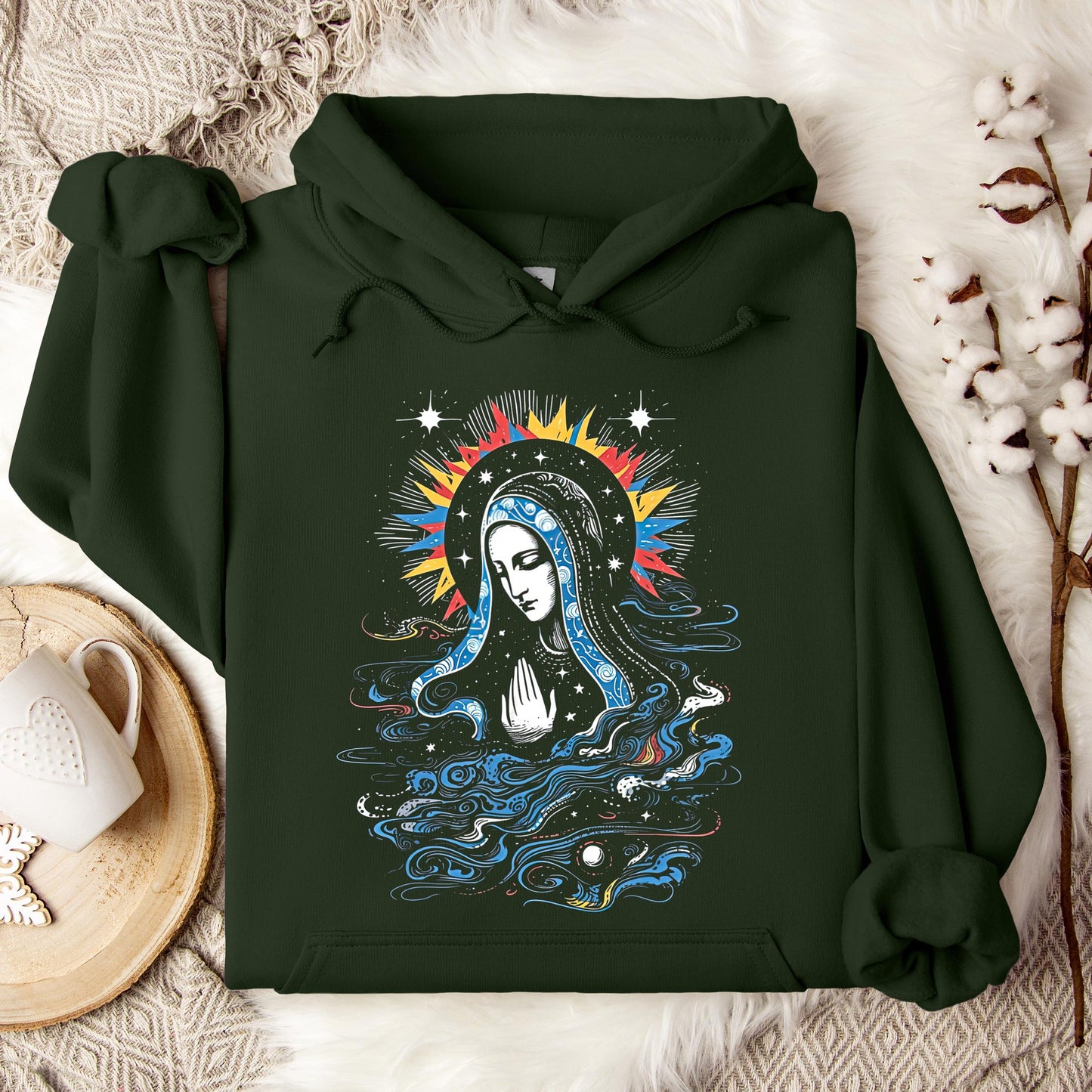The Holy Virgin Mary 115 Hoodie